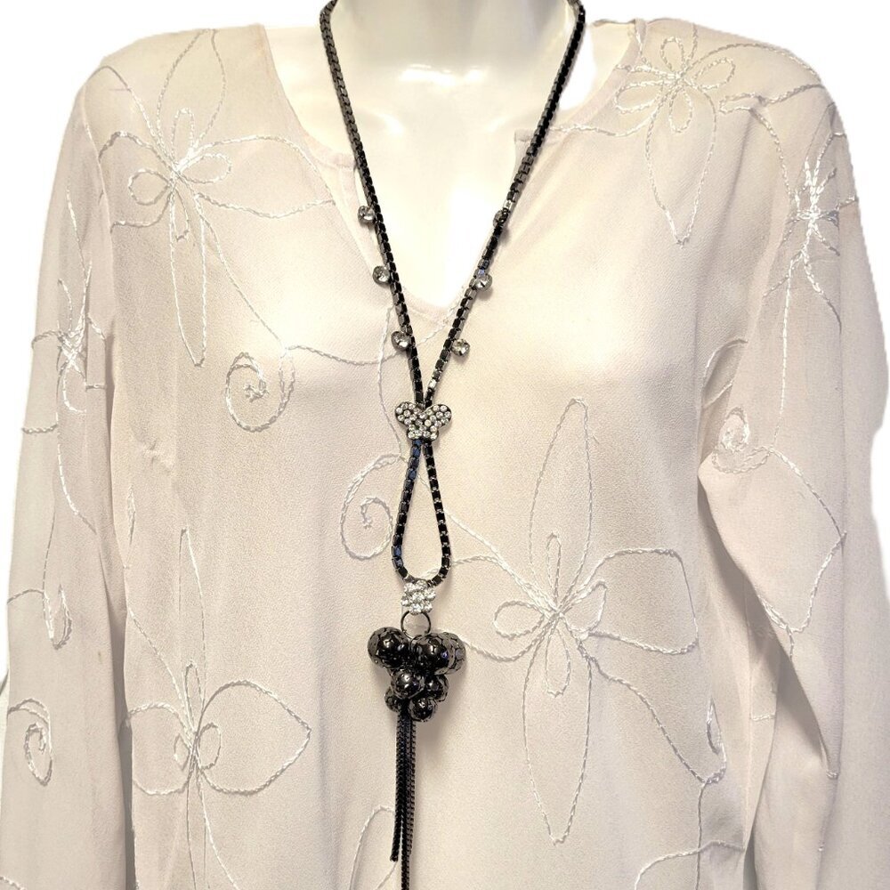 Black Hematite Long Necklace